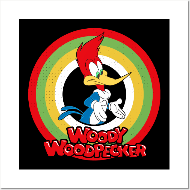 Woody Woodpecker Circle Style Wall Art by Gunung Sambojorka